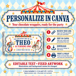 Receive your template link, edit the text in Canva, download, print and wrap. Illustrations and background are fixed.