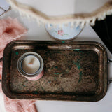 Rustic Copper Serving Tray | Made in Canada | Vintage Copper Decor
