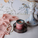 Vintage Moroccan Copper Tray E.P. | Small Decorative Tray | Jewelry Dish or Candle Holder | Boho & Cottagecore Home Decor