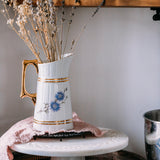Polish Vintage Porcelain Carafe – Romantic Kitchen Styling Piece