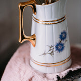Polish Vintage Porcelain Carafe – Romantic Kitchen Styling Piece