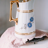 Polish Vintage Porcelain Carafe – Romantic Kitchen Styling Piece