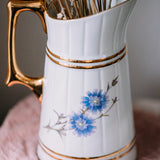 Polish Vintage Porcelain Carafe – Romantic Kitchen Styling Piece