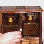 Vintage whiskey decanter set for masculine office decor