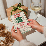 Retro Christmas Party Invitation Template | Editable Canva Holiday Invite