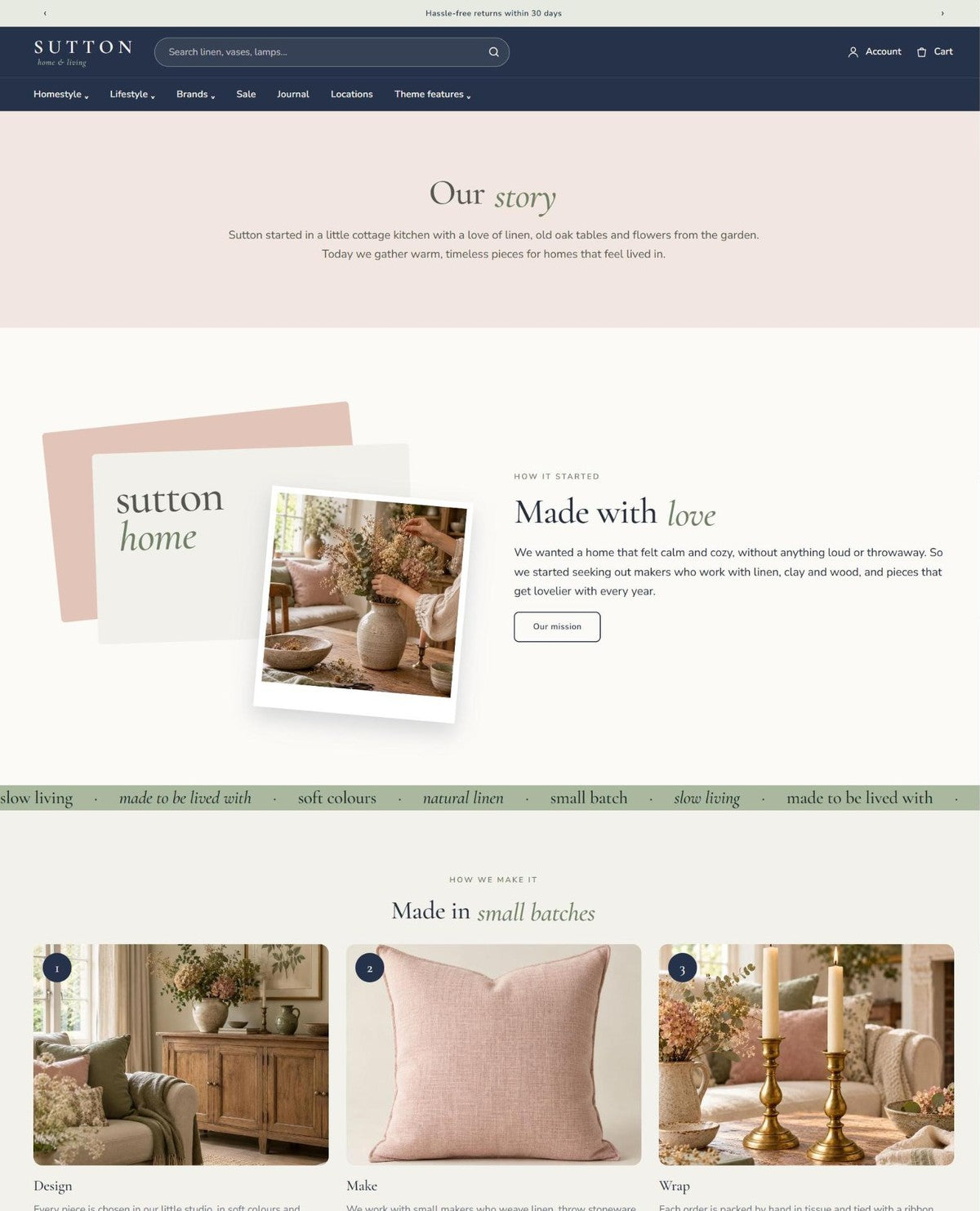 SUTTON our story page #page