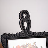 Vintage Cast Iron Trivet Set with Autumn Harvest Tiles
