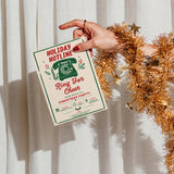 Retro Christmas Party Invitation Template | Editable Canva Holiday Invite