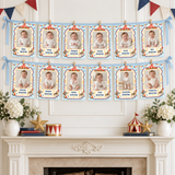 Vintage Circus First Year Photo Banner – Editable Canva Template