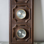 Springfield vintage weather station wall hanging made of warm toned wood
