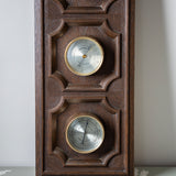Springfield vintage weather station wall hanging made of warm toned wood