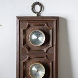 Retro wooden barometer thermometer hygrometer wall decor for cabin interior