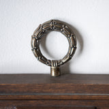 Vintage mid century weather station with carved wood frame ready to hang