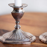 Vintage Silver Plated Candlestick Holders Pair – Britannia Plate Style Candle Holders